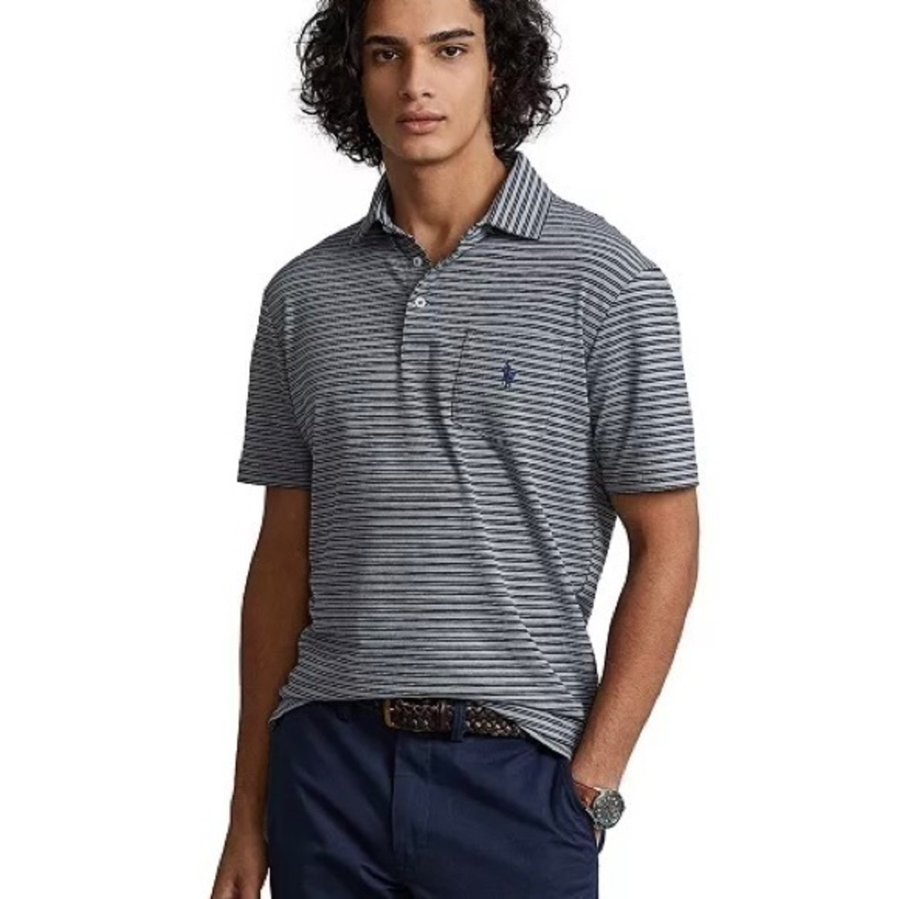 Polo Ralph Lauren Classic-Fit Performance Polo Shirt in Andover Heather Multi XL